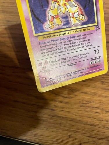 ¡Alakazam (1/130) Holo Base Set 2 Tarjetas de Pokémon! ¡P&P RÁPIDO Y GRATUITO! - Imagen 39 de 39