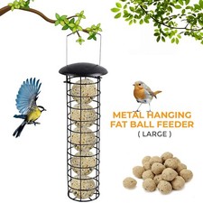 Image of Wild Bird Hanging Seed Feeder Peanut Nut Feed Fat Ball Feeders Garden Birds