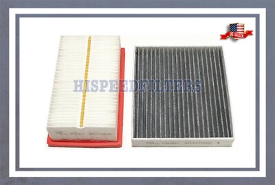 Engine & Carbon Cabin Air Filter For 18-22 Hyundai Accent 18-23 Kia Rio