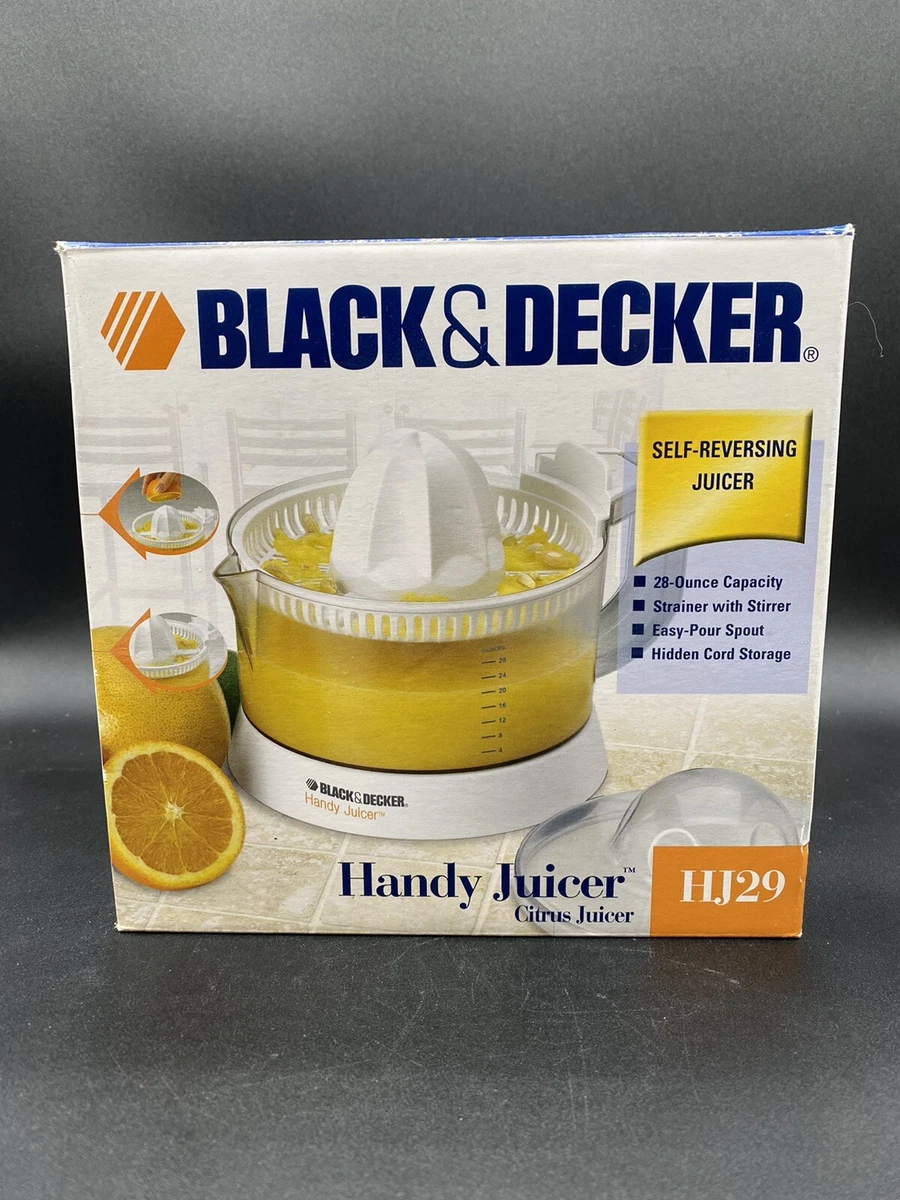 Black & Decker Handy Citrus Juicer HJ29 Self Reversing 28 oz Capacity