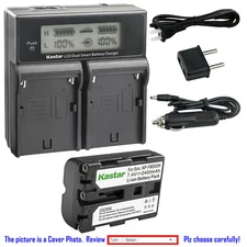 Kastar Battery LCD Dual Fast Charger for Sony FM500 BCVM10 ACSQ950 Viltrox DC-50