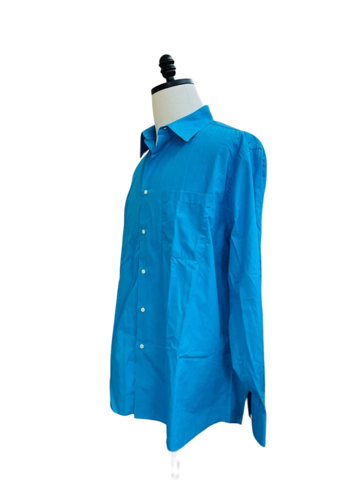 Camisa de vestir Covington para hombre turquesa con botones XL (17-17,5/34-35) Foto 2 de 4