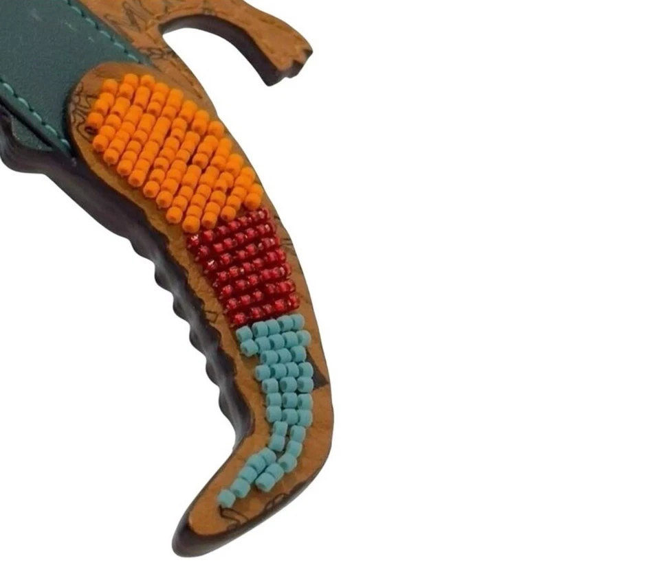 MCM Zoo 2D 鳄鱼皮钥匙扣男女通用动物爱好者包小饰品豪华独特 — 第 4/4 张图片