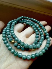 Untreated Grade A Jadeite Bead Necklace        A           6 Mm     