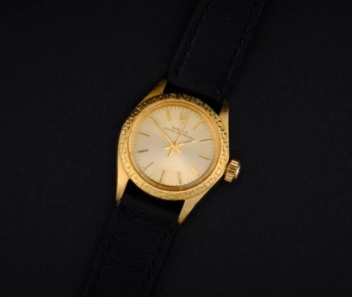 Rolex Oyster Perpetual 6802 18K Gold Automatic Cal. 1161 – Vintage 1970s ladies