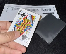Toss Change Card Magic Trick - Bicycle Backed- EDC Close-up, Street, EZ To Do