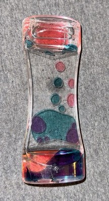 Blue & Pink Liquid Motion Bubbler Acrylic BA