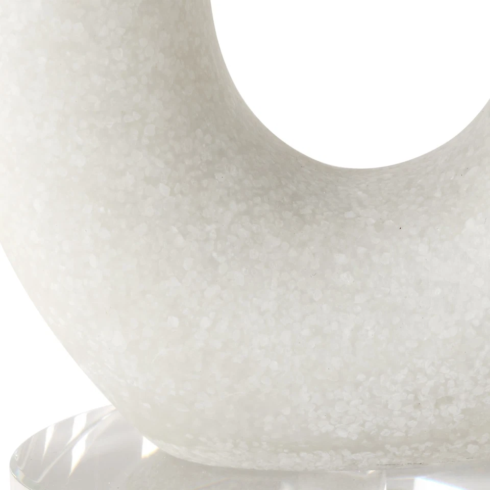 Uttermost 18160 Mesa Piedra Feamelo Pilar Vela Decorativa - Blanco roto Foto 2 de 4