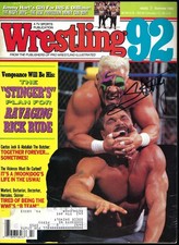 EB3624  STING  MR. USA  TONY ATLAS signed Vintage Wrestling Magazine w/COA