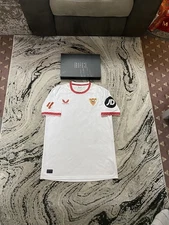 Sevilla Player Issue Signed Juanlu Sánchez #26 Home Football Shirt COA Boxed