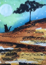 Aceo Original Mixed Media Art