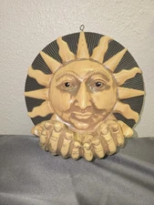 Celestial Zodiac Sun Shine Bird Feeder Hands Hold Bird Seed 9.5" Wide Plastic