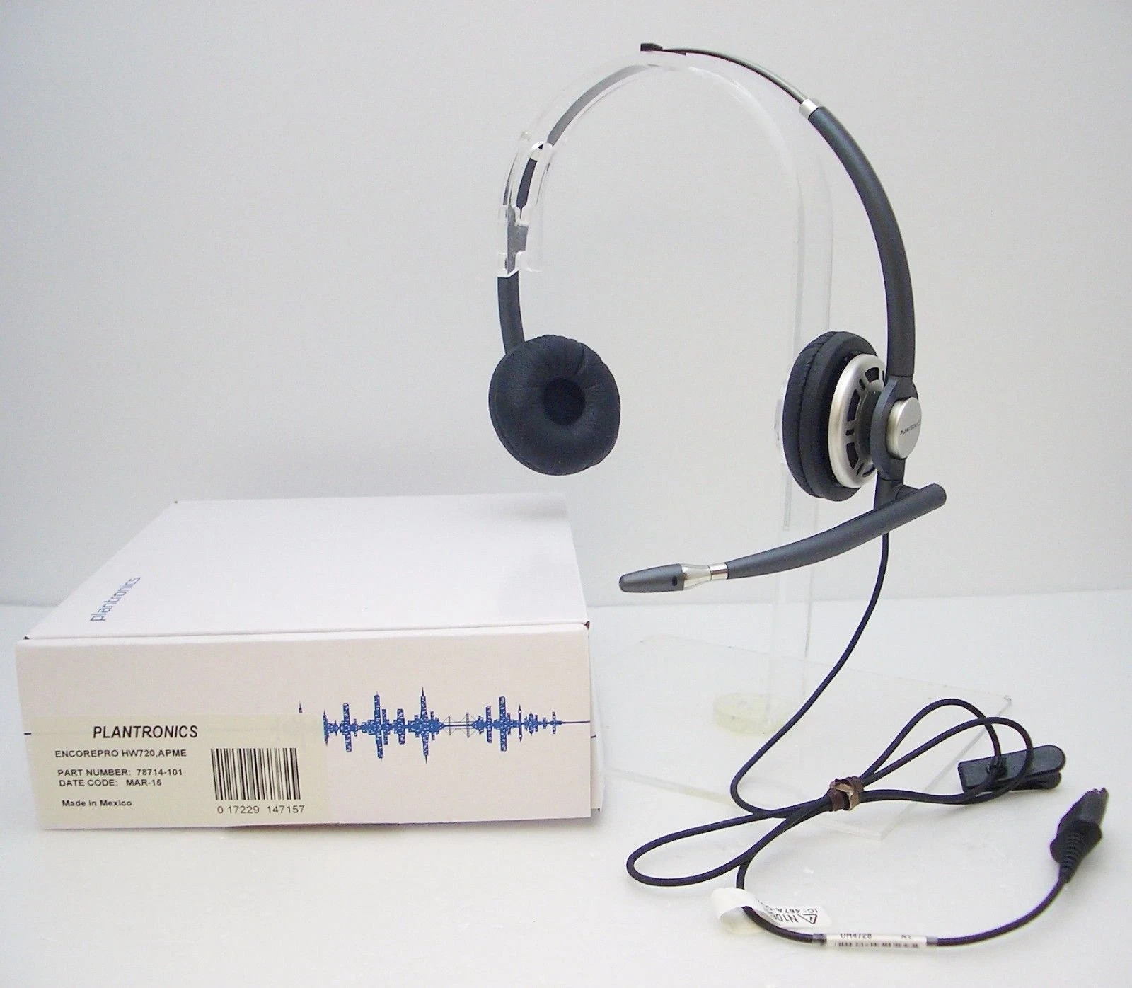 HP 8R707AA#AC3 Plantronics HW720 EncorePro Binaural NC Phobe QD Headset EP720