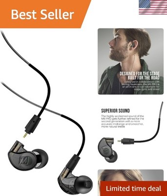 High Fidelity M6 PRO In Ear Monitors for Musicians - Carrying Case Included