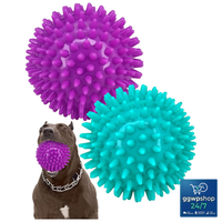 HundebäLle 11,4 Cm Spikey Quietschend StrapazierfäHig FüR GroßE Hunde 2 StüCk