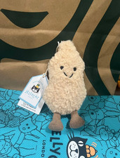 Jellycat Amuseable Peanut Plush Bag Charm Keychain Collectible Gift Dust Bag NWT