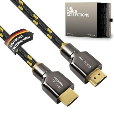audio pirates HDMI 2.1 Kabel [2,0m 2-Pack] 48Gbit/s 8K@60Hz eARC, HDR10+ L