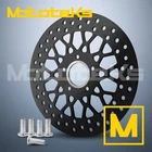 12.6" MESH FRONT ROTOR STAINLESS FOR HARLEY DAVIDSON MODELS ZINC BLACK POLISHED