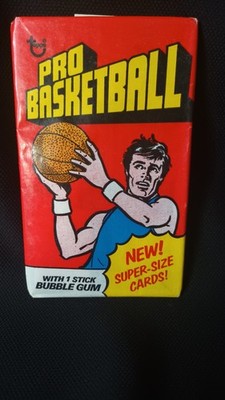 1976 Topps Basketball Wax Pack Booster Sealed Good Condition Vintage [Cletius]