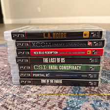 Sony PS3 Lot 7 Games L.A. Noire XCOM Red Dead RDR GOTY Last of Us Portal 2 CIB