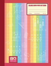 Colored Graph Paper Notebook Quad ruled 1/2 inch Squares: Tinted Grid Paper for