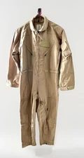 US AIR FORCE TAN NOMEX FIRE RESISTANT FLIGHT SUIT CWU-27/P-42R- NEW-NEVER WORN
