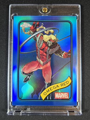 2025 Topps Chrome Marvel Omega Red #15 Blue Parallel Serial Numbered /299
