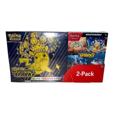 Pokemon TCG Surging Sparks ETB + Booster Bundle Costco Factory Sealed - New