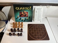 Quarto! Wood Board Game Mensa Select 1993 GiGamic Complete Vintage