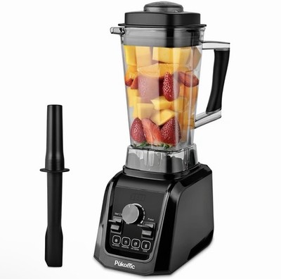 Pukomc Professional 1200W Blender - 9 Speed Settings + Pulse - Ice Crushing