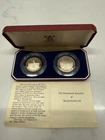 MADAGASCAR 1978 NEW CURRENCY SILVER 0.925 Ariary PROOF 2 COIN SET - Boxed/ COA