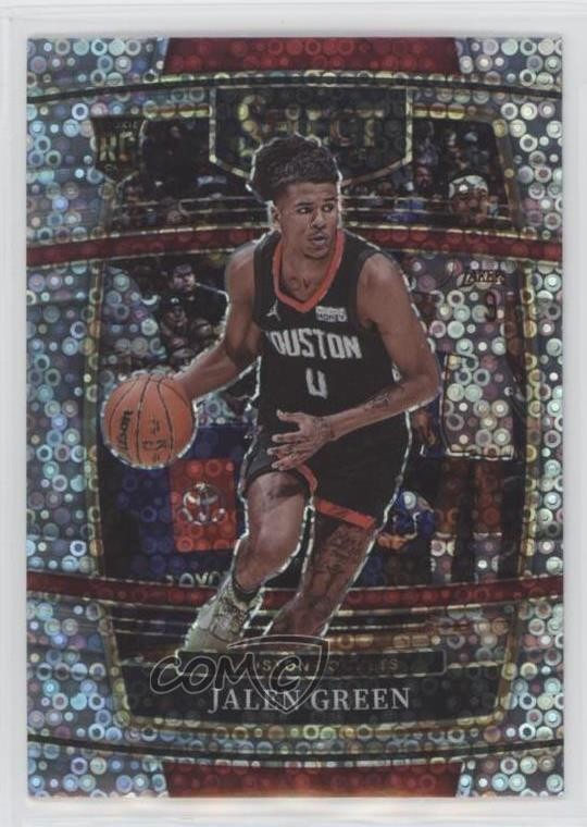 2021-22 Panini Select Concourse Disco Prizm Jalen Green #7 Rookie RC 7rf
