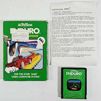 1983 Activision Atari VCS 2600 Rennspiel ENDURO Pal CIB Classic Arcade 3D Racing