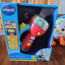 VTech Spin and Learn Color Flashlight Enhanced Flashlight Learning Toy 12-36 mo