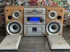 JVC UX-P55 Micro Hi-Fi Stereo System CD Player Radio SP-UXP55 Speakers Bookshelf