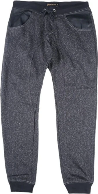 NWT SB ROYAL BLUE DENIM FLEECE BLACK JOGGERS STYLE 44010P SIZE MEDIUM MENS