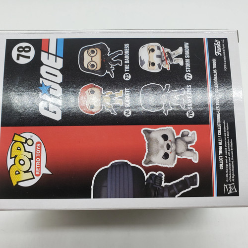 Funko Pop! Retro Toys G.I. Joe Funko Shop Exclusive Snake Eyes with Timber #78 - Picture 15 of 20