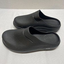 Oofos OOcloog Black Casual Slip On Recovery Unisex Clogs Mens 7 Womens 9