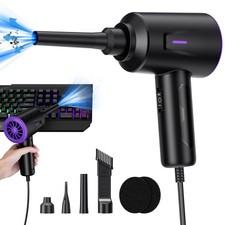 Electric Air Duster Powerful Motor Portable Blower For PC Keyboard And Office...