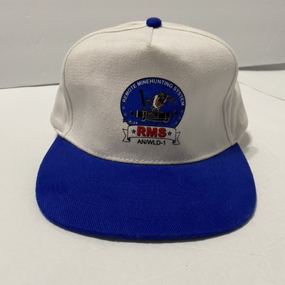 Otto Vtg Cap RMS Metal Strapback Hat Remote Mine Hunting Systems AN/WLD-1 Taz