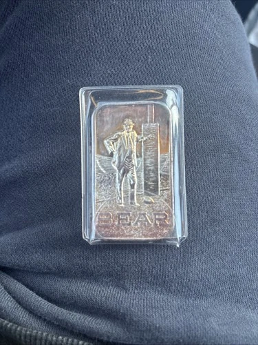 Bear Bryant Royal Mint 15 Grains .999 Silver Proof Bar