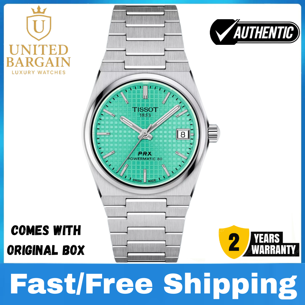 New Tissot PRX Powermatic 80 Automatic Green Women's Watch T137.207.11.091.01