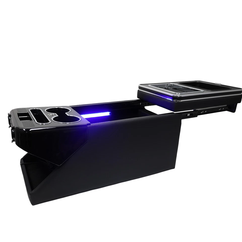 1pcs Portaoggetti Console Centrale per Classe V Vito W447 Illuminazione LED + USB - Immagine 2 di 4
