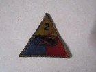 MILITARY PATCH VERY OLD WW2 OR AFTER US ARMY 2ND ARMORED DIVISION