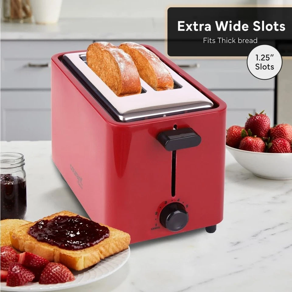 2-Slice Toaster Cool Touch with Extra Wide Slots For Bread, Bagels & Waffle w... - Image 2 of 4