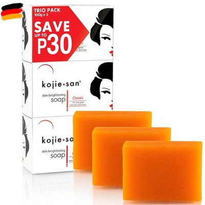 Kojie San Triple Pack Skin Lightening Soaps (3 x 100g)