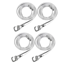 4 Pair Transparent Shoe Belts Clear Straps Detachable for Heels High