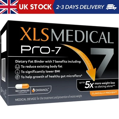 XLS Medical PRO-7 - Weight Loss Pills - Up to 5X More Weight Loss Versus 180 Cap