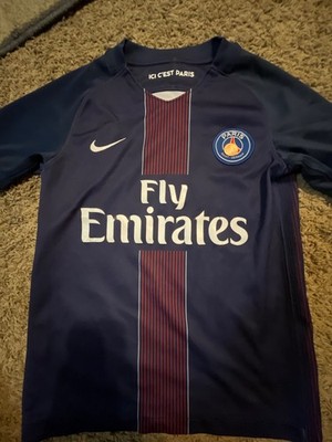 PARIS SAINT GERMAN NIKE 2014 FLY EMIRATES SOCCER JERSEY SIZE Small