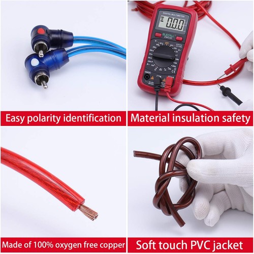 Muzata 10 Gauge Amp Wiring Kit Amplifier Installation with RCA Interconnect...  - Picture 2 of 4